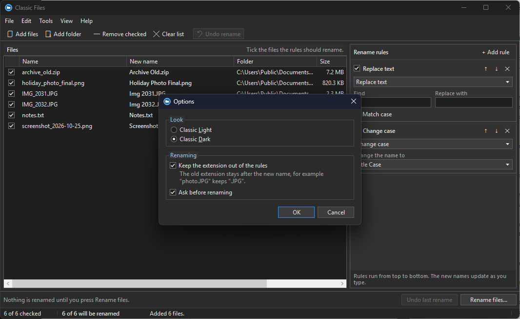 Classic Files screenshot 3