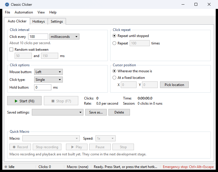 Classic Clicker (Source Code) screenshot 1